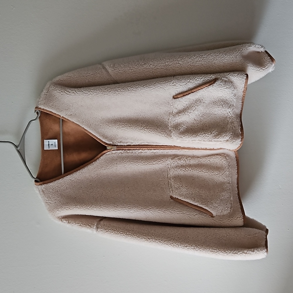 Express Teddy and Faux Leather Jacket!